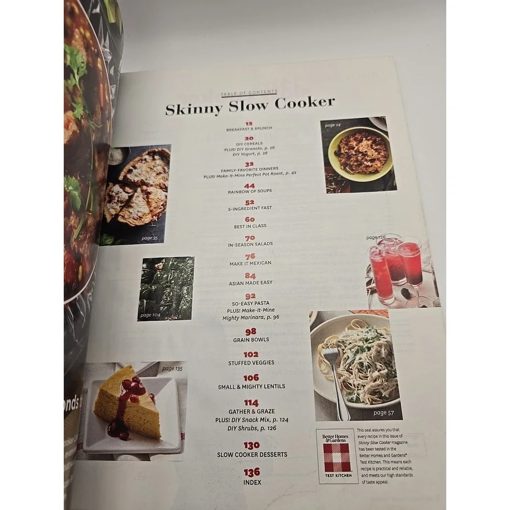 Better‎ Homes & Gardens Skinny Slow Cooker 2017 Soups Pasta